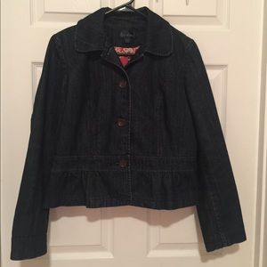 Girls boden denim jean jacket size 14
